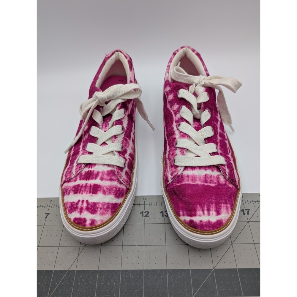 Toms Fuschia Sneakers Canvas Womens Sz‎ 12 Rose Batik